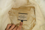 Vintage 1980s Sequence Wool Cashmere Trench Over Coat Women's Large