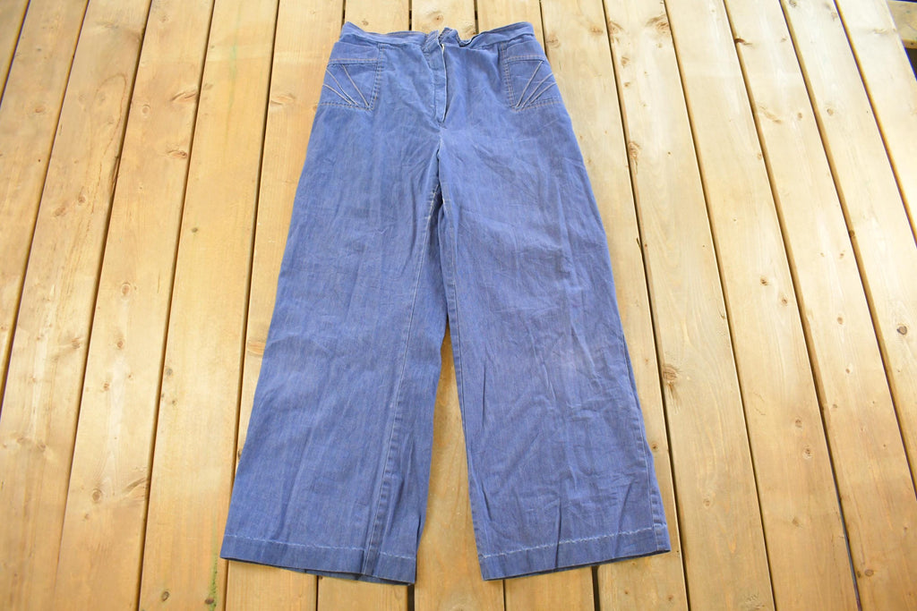 Vintage 1970s Bell Bottom Baggy Denim Jeans Men's 33 x 30