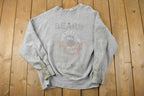 Vintage 1990s Chicago Bears Distressed Logo 7 Reverse Grain University Collegiate Crewneck