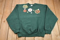 Vintage 1990s Floral Knit Crewneck