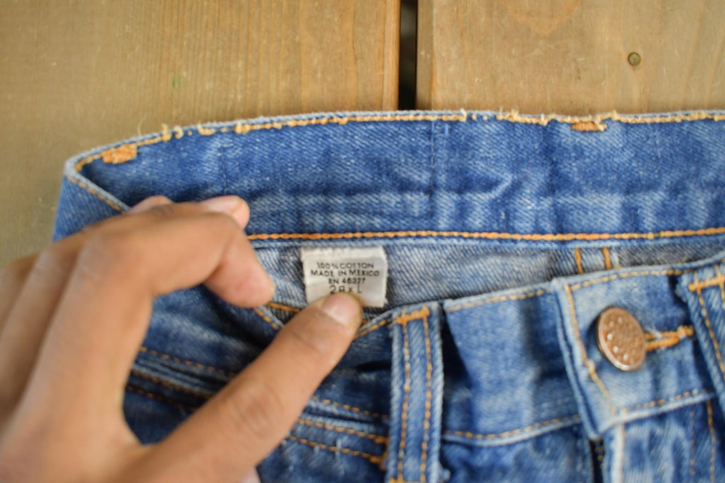 Vintage 1990s Single Spur Bootcut Denim Jeans Adult 24 x 36