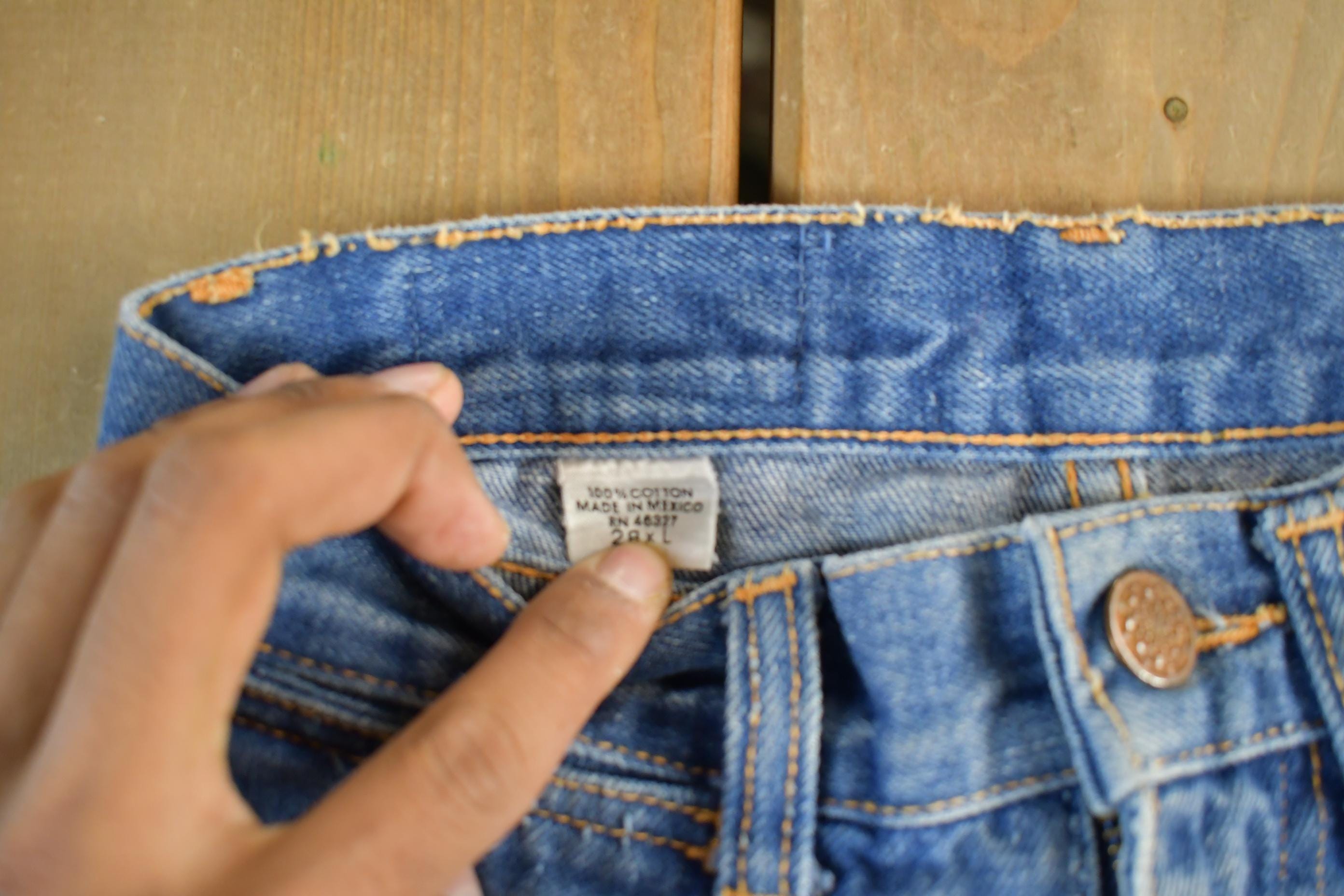Vintage 1990s Single Spur Bootcut Denim Jeans Adult 24 x 36