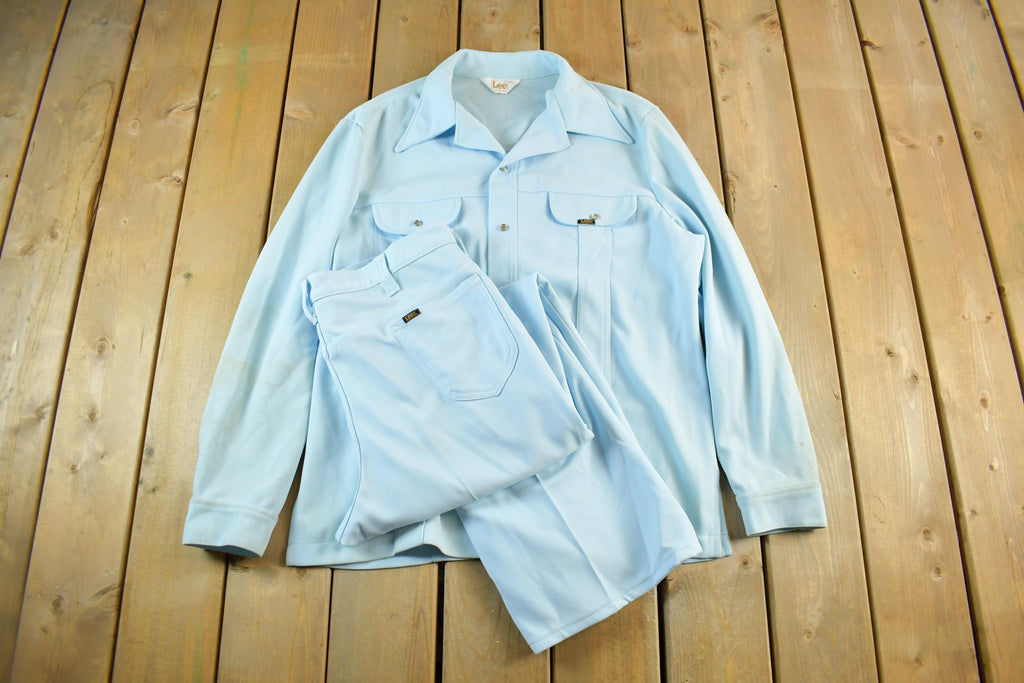 Vintage 1970s Lee 2 Piece Set Men's Large