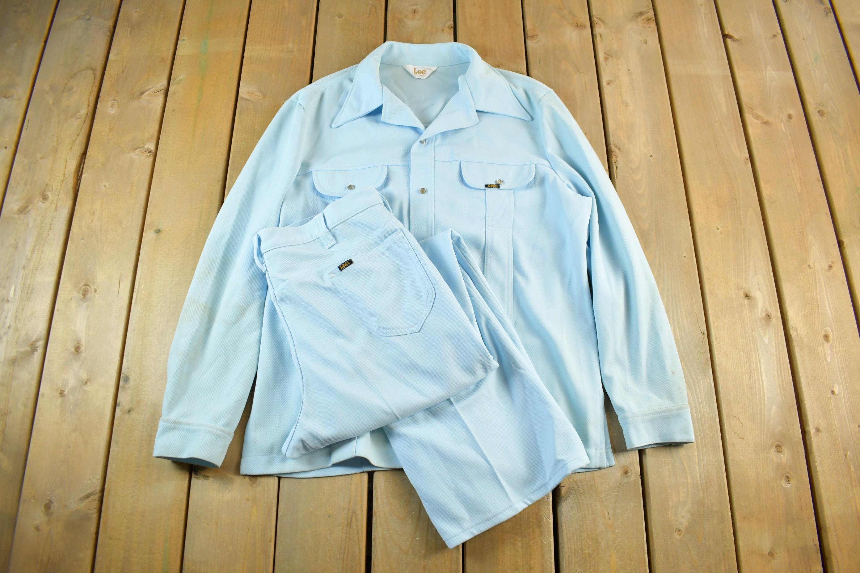 Vintage 1970s Lee 2 Piece Set Men's Large