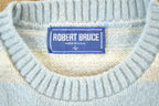 Vintage 1990s Robert Bruce Knit Striped Crewneck Sweater Mens L