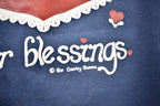 Vintage 1990s "Count Your Blessings" Cute Heart Crewneck