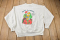 Vintage 1990 Bart Simpson Christmas Graphic Crewneck Sweatshirt /