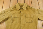 Vintage 1970s Military Button Up Shirt