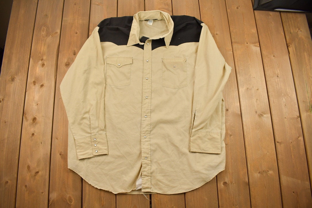 Vintage 1990s JC Penny Blank Button Up Shirt