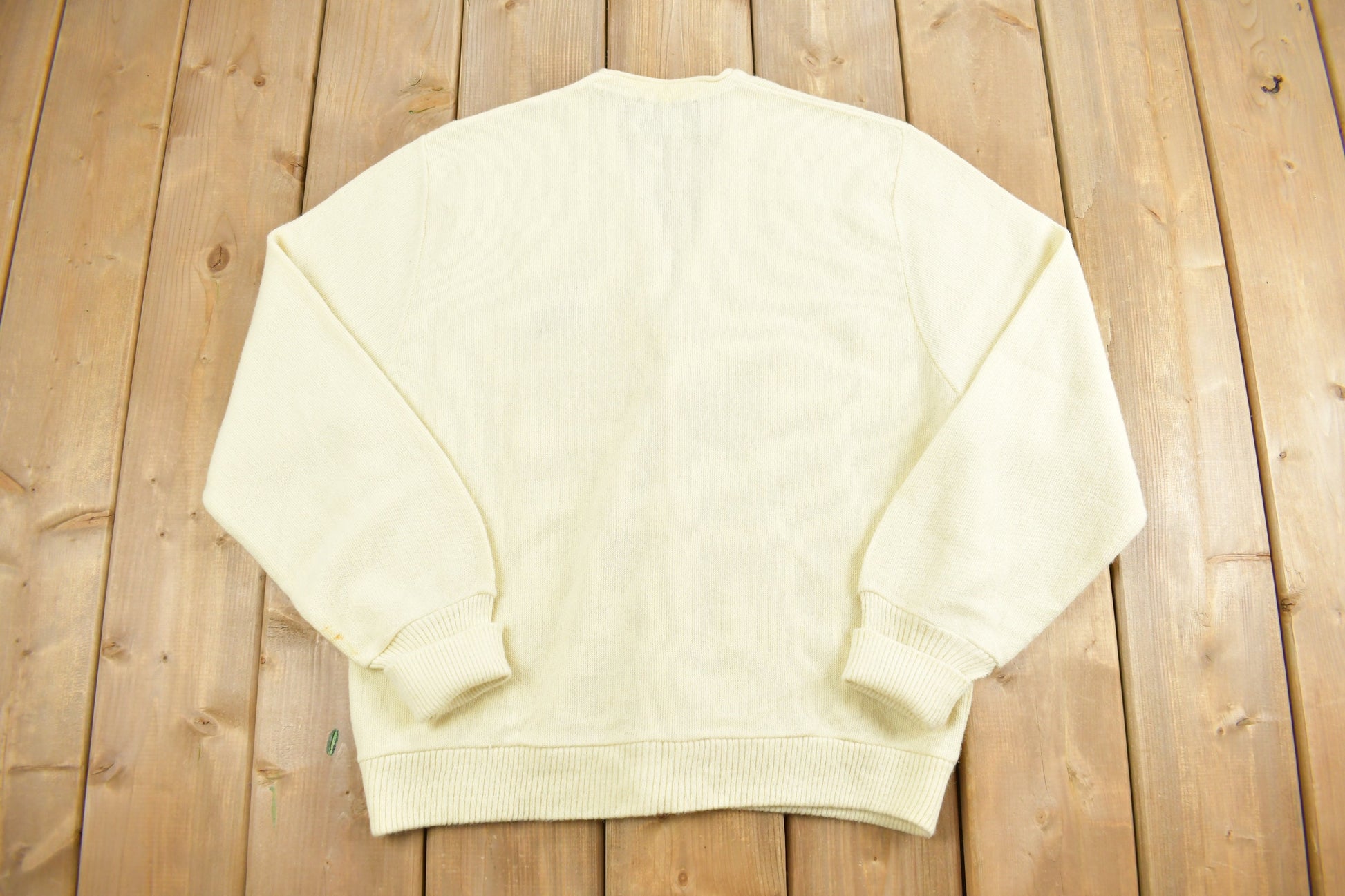 Vintage 1980s Arnold Palmer Robert Bruce Knit Cardigan Sweater
