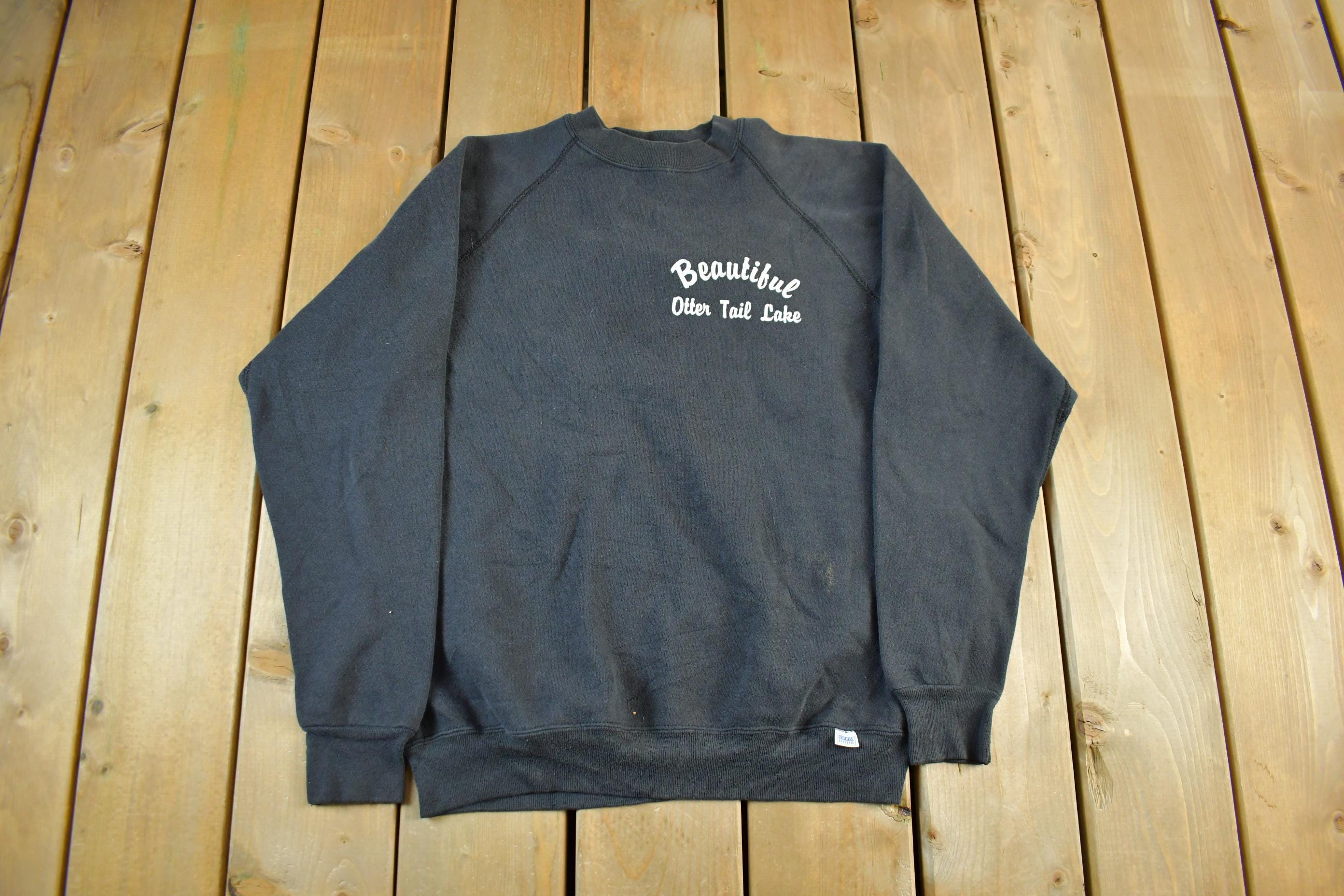 Vintage 1990s Otter Tail Lake Crewneck Sweatshirt Mens Medium