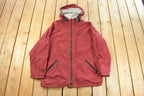 Vintage 1990s Nike Mini Swoosh Hooded Windbreaker Jacket Men's Large