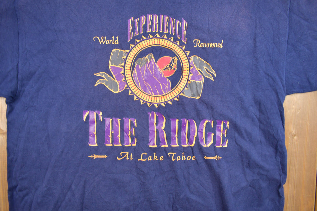 Vintage 1990s Lake Tahoe Ridge Souvenir T Shirt