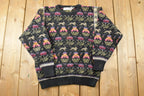 Vintage 1990s Compliments Bunny Knit Crewneck Sweater