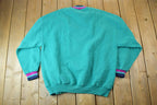 Vintage 1990s Jerzees Super Sweats Floral Design Crewneck