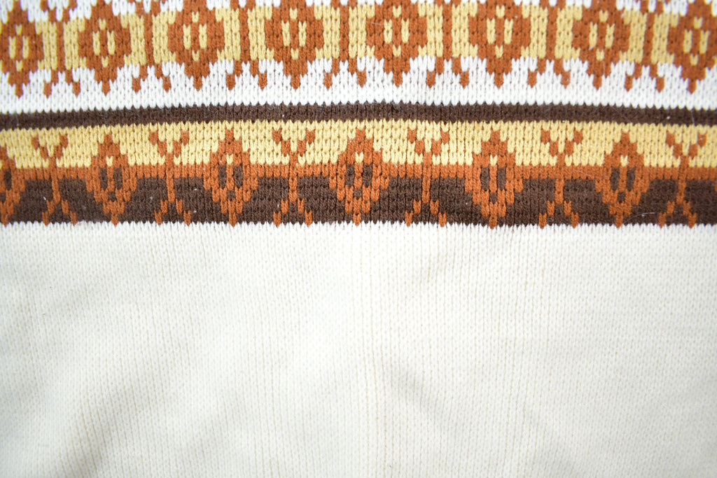 Vintage 1970s National Shirt Knit Crewneck Ski Style Sweater