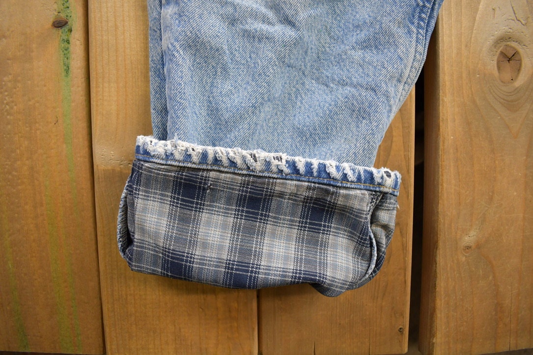 Vintage 1990s Carhartt Blanket Lined Work Pants Size 38x32