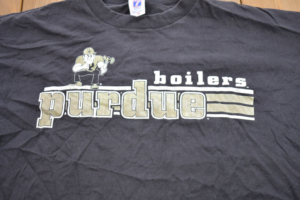 Vintage 1990s University of Purdue Boilers Graphic Collegiate T-Shirt