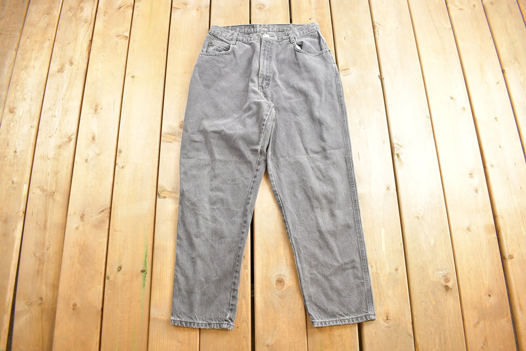 Vintage 1980s Gitano Grey Tapered Jeans Size 31 x 26.5