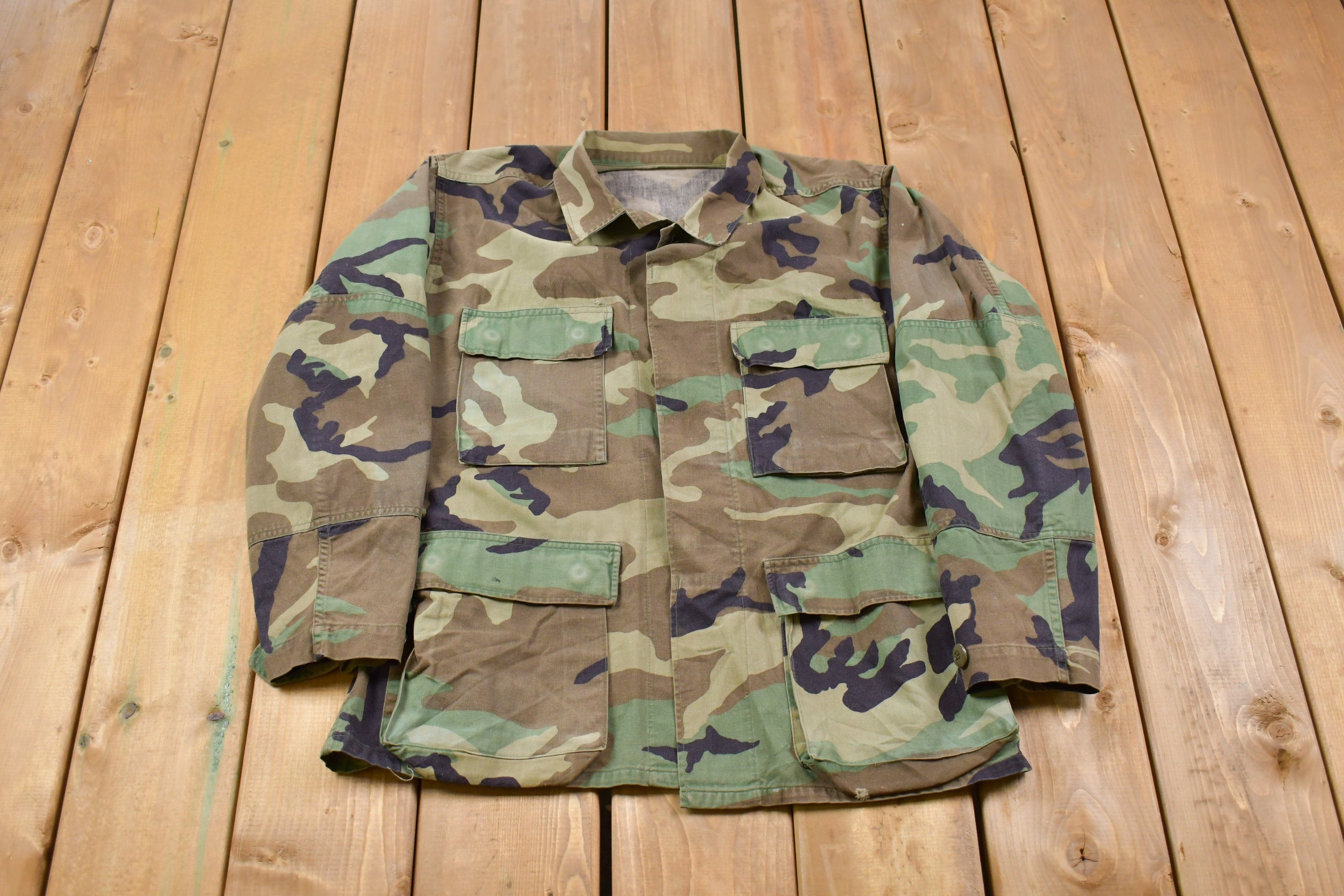 Vintage Military Button Up Jacket