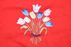 Vintage 1990 Bold Spirit Floral Embroidered Crewneck Sweatshirt