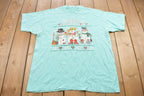Vintage 1990s Snowmen Graphic T Shirt