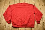 Vintage 1990s Blank Red Jerzees Crewneck Sweatshirt