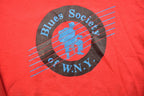 Vintage 1990s Blues Society Crewneck Sweatshirt