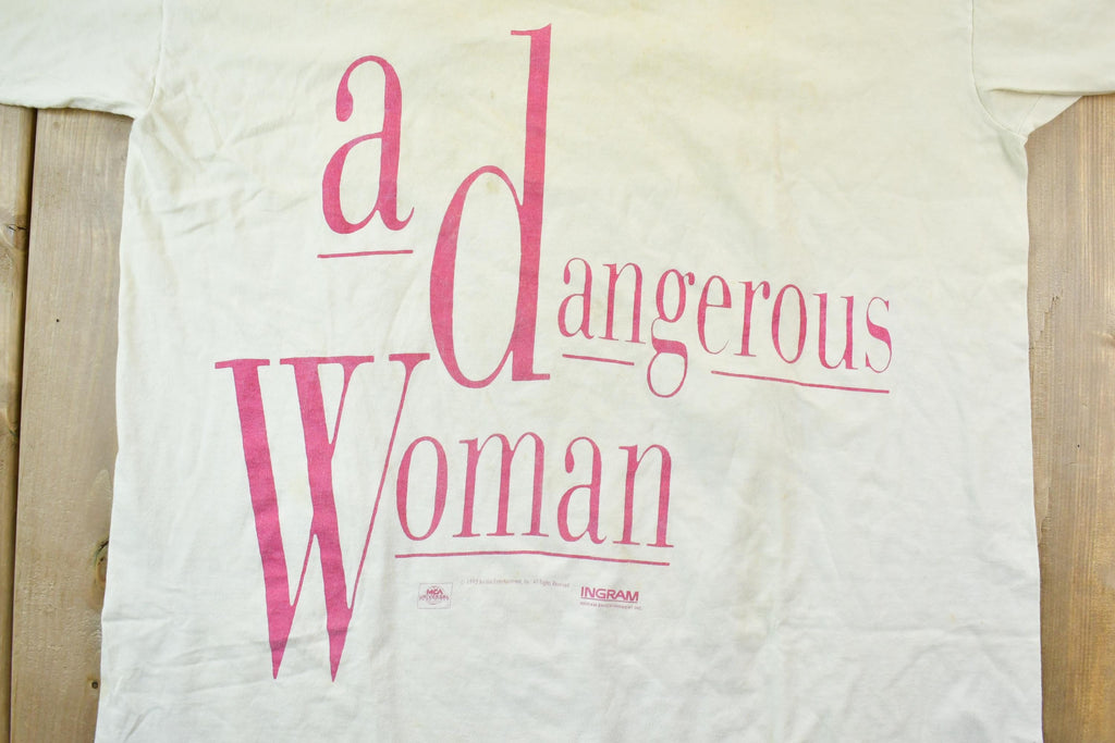 Vintage 1993 Amblin Entertainment A Dangerous Woman MCA Universal Ingram Graphic T-Shirt