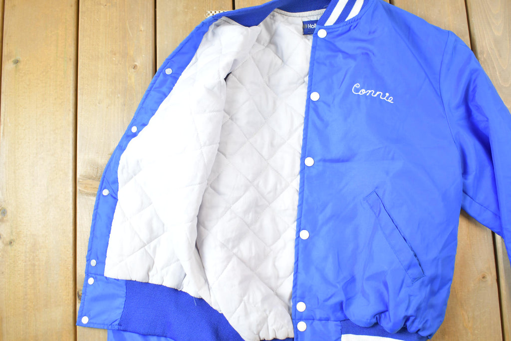Vintage 1980s Holloway YMCA Personal Embroidered Name Lined Varsity Letterman Jacket