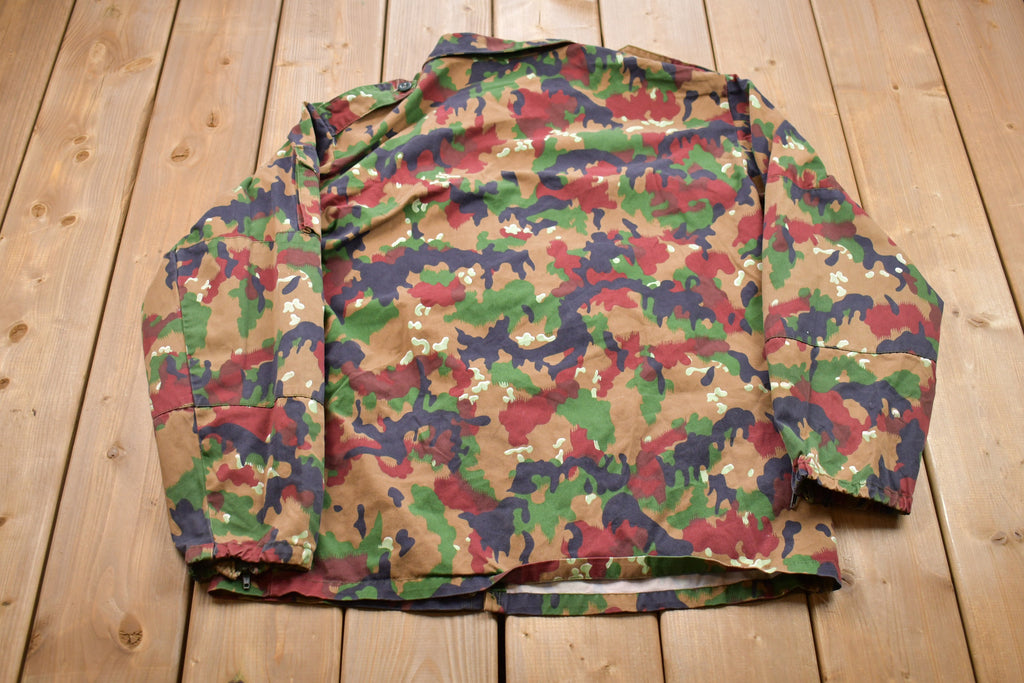 Vintage 1990s Alpenflage Camo Canvas Jacket