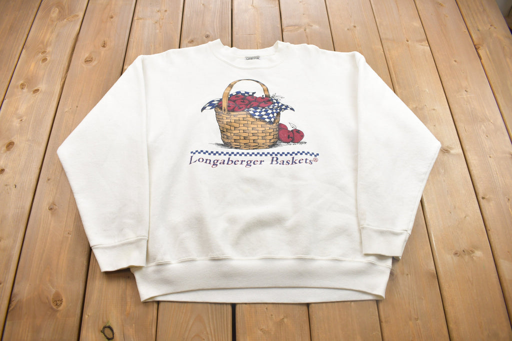 Vintage 1990s Oneita Longaberger Baskets Crewneck Sweatshirt