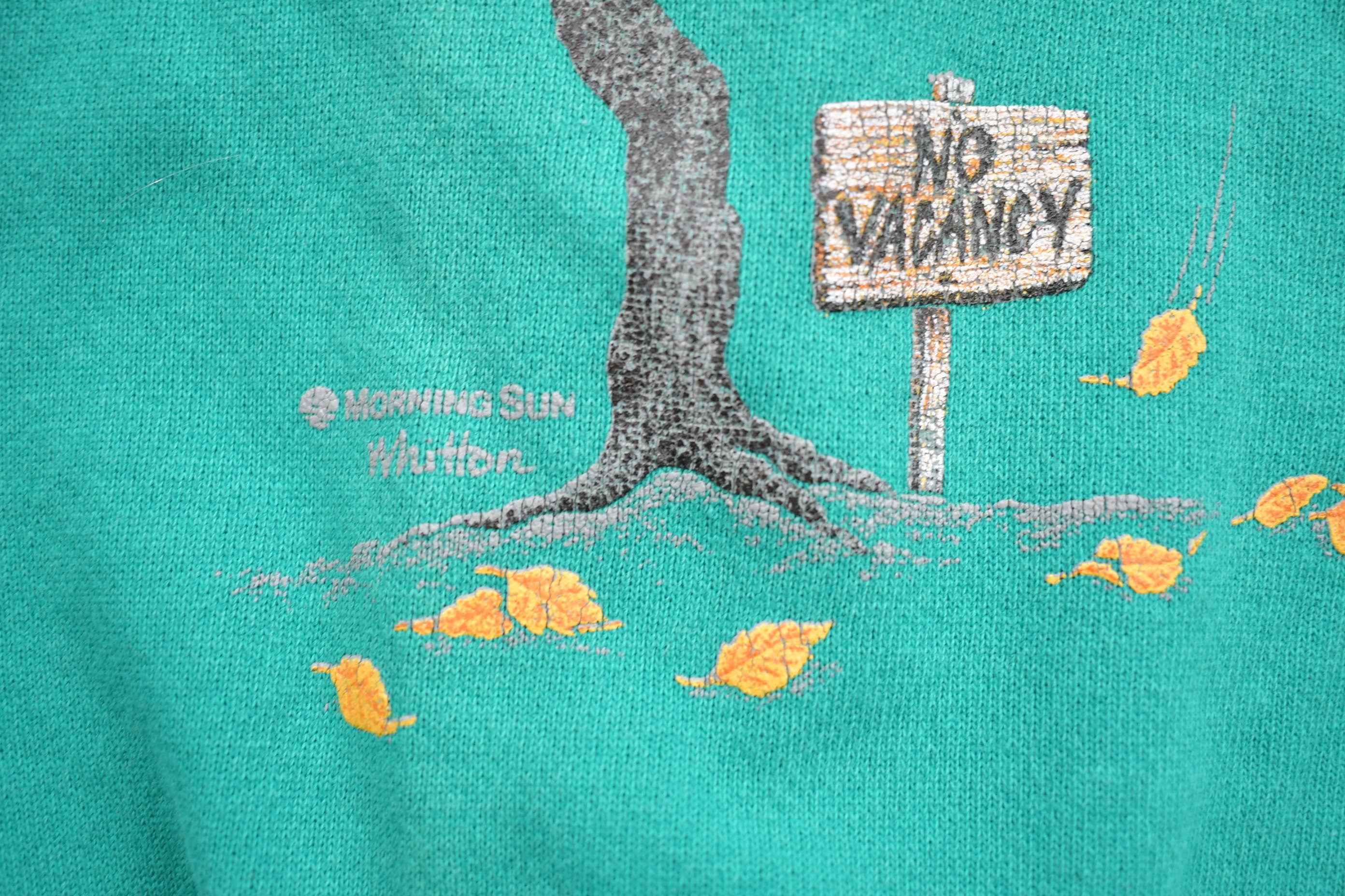 Vintage 1990s Bird Theme Double Collar Crewneck Sweater