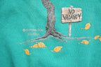 Vintage 1990s Bird Theme Double Collar Crewneck Sweater