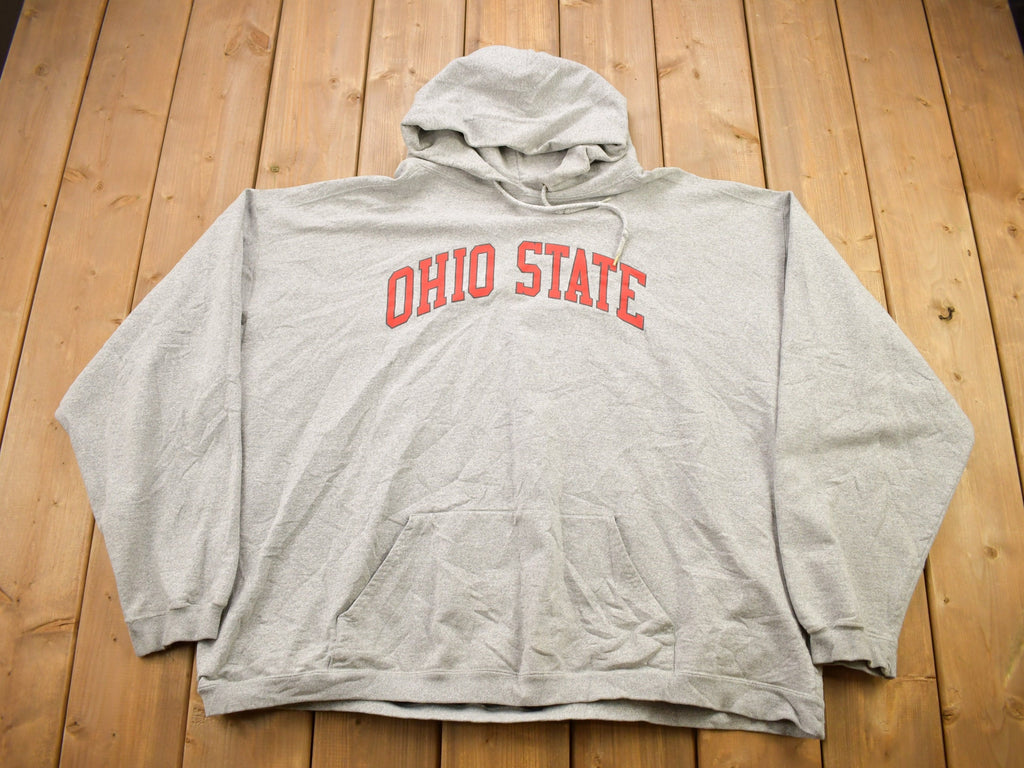 Vintage 1990s Ohio State University Buckeyes Collegiate Hoodie / NCAA Sweatshirt / Sportswear / Americana / Made In USA