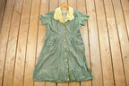 Vintage 1970s Button Up Sun Dress