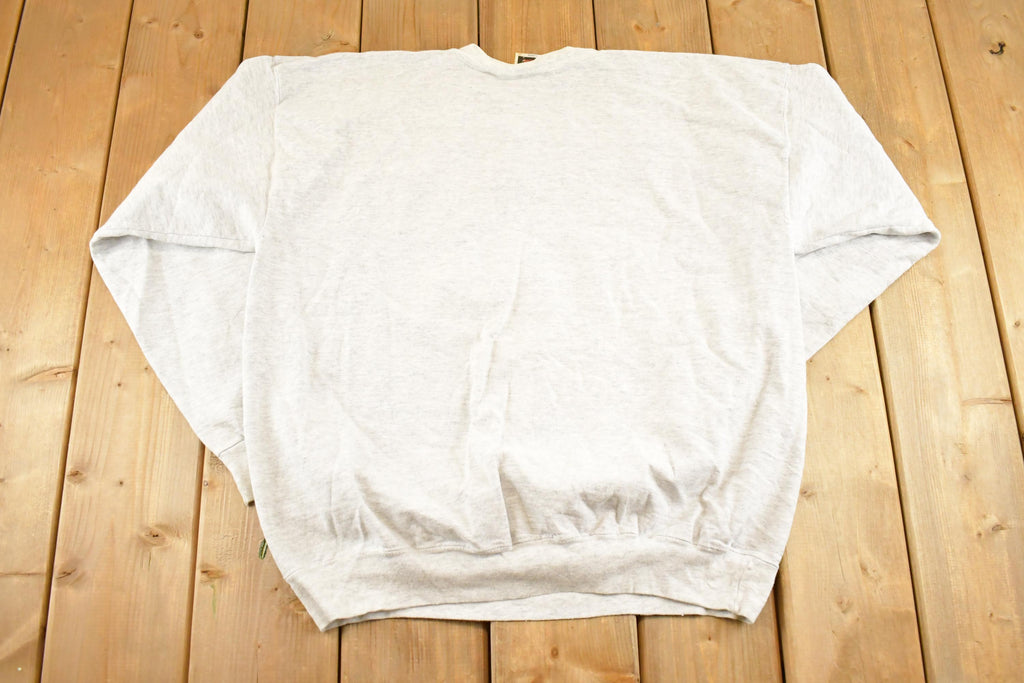 Vintage 1990s Cute Seal Mystic Marinelife Aquarium Souvenir Crewneck Sweatshirt Men's L
