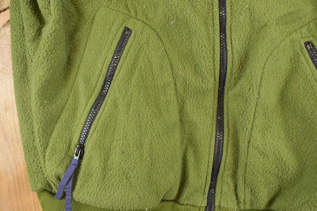 Vintage 1990s Columbia Fleece Full Zip Sweater Jacket Men's L