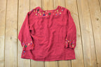 Vintage 1990s Mandal Bay Knit Button Up Christmas Sweater