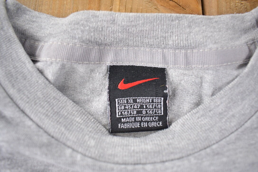 Vintage 1997 Nike Embroidered Mini Swoosh T-Shirt Size XL