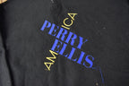 Vintage 1990s Perry Ellis America Embroidered Fleece Sweater Size 2XLT