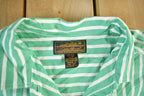Vintage 90s Eddie Bauer Striped Button-Up Shirt, Men's Large