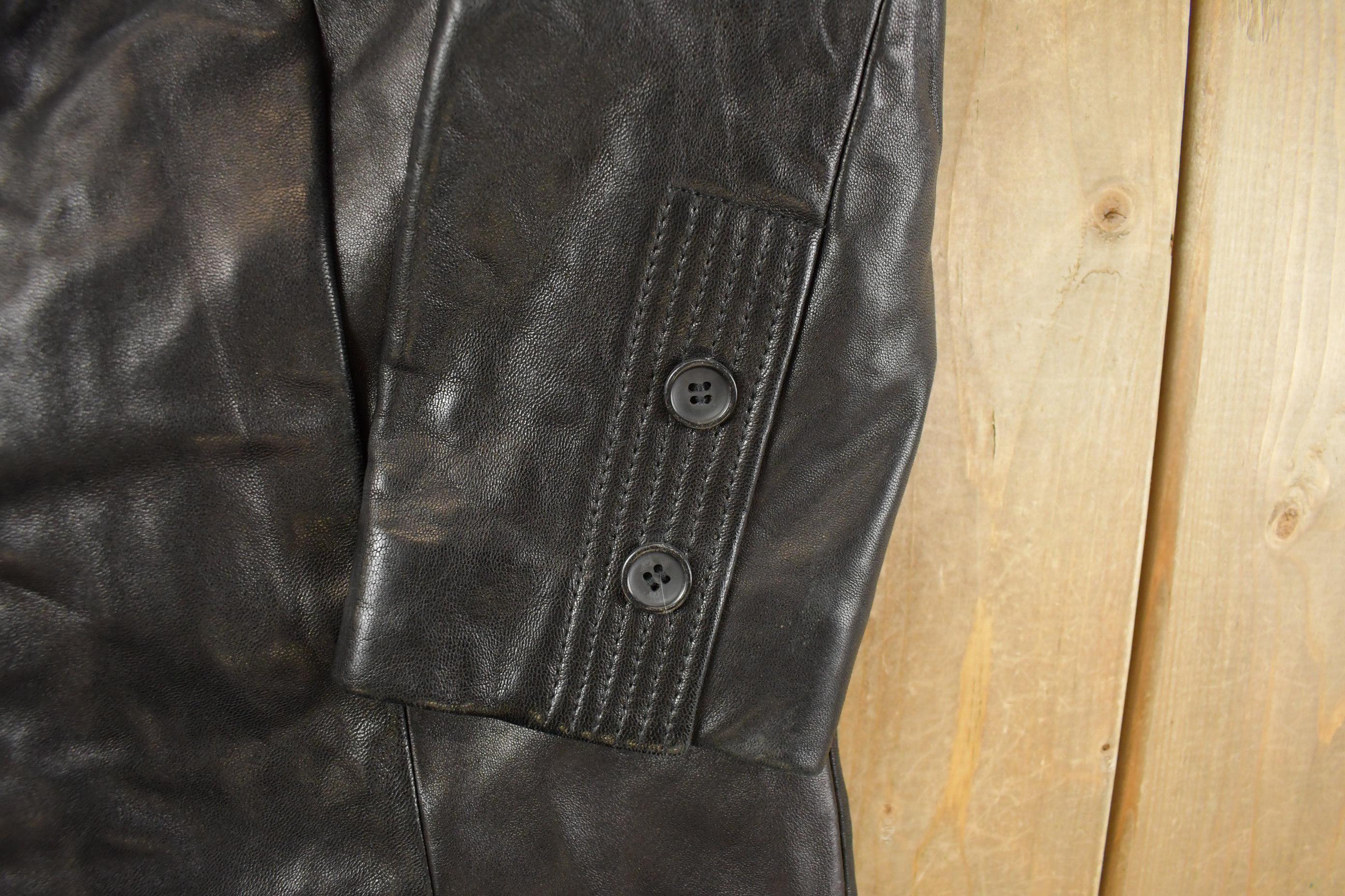 Vintage 1990s Casual Corner Leather Jacket Women's Small