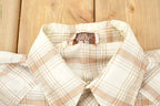 Vintage 1990s Apple Bee Plaid Western Flannel Button Up Shirt