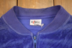 Vintage 1990s Velour Zip Up Sweatshirt