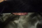 Vintage 1980s Cricketeer Herringbone Fur Collar Over Coat