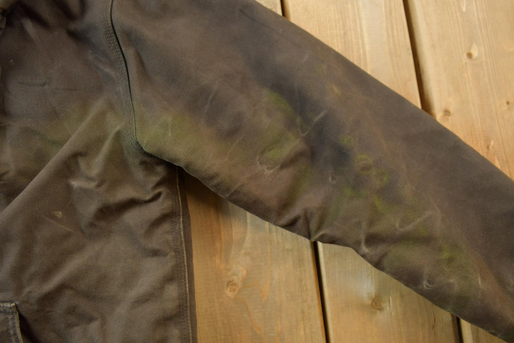 Vintage 1990s Carhartt Hooded Work Jacket Youth XL
