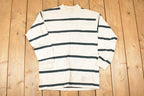 Vintage 1990s Calvin Klein Striped Crewneck Shirt Women's L