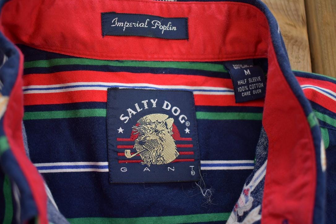 Vintage 1990s Salty Dog Tennis Club Button Up Shirt
