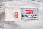 Vintage 1980s Levi's Brown Tab Jeans Size 35 x 24.5